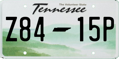 TN license plate Z8415P