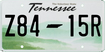 TN license plate Z8415R