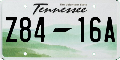 TN license plate Z8416A