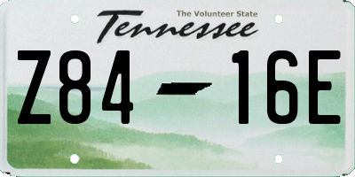 TN license plate Z8416E