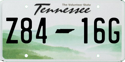 TN license plate Z8416G
