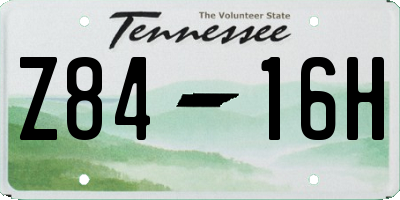 TN license plate Z8416H