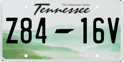 TN license plate Z8416V