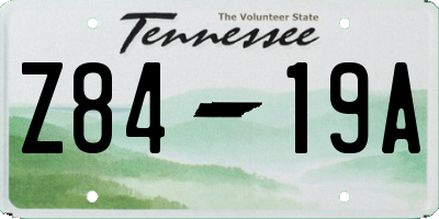 TN license plate Z8419A