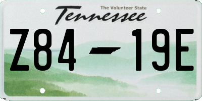 TN license plate Z8419E