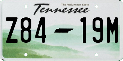 TN license plate Z8419M