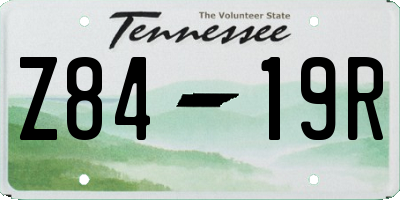 TN license plate Z8419R