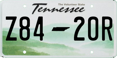 TN license plate Z8420R