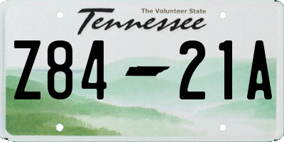 TN license plate Z8421A