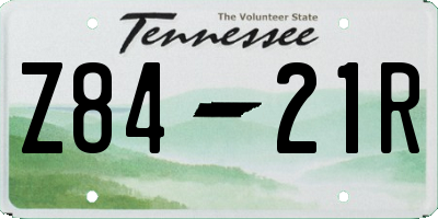 TN license plate Z8421R