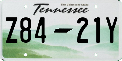 TN license plate Z8421Y