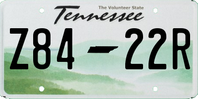 TN license plate Z8422R
