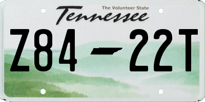 TN license plate Z8422T