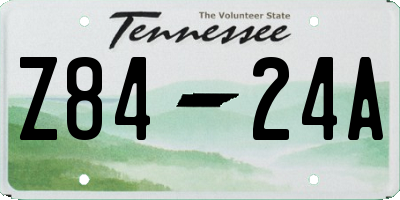 TN license plate Z8424A