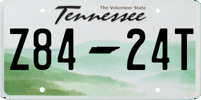 TN license plate Z8424T