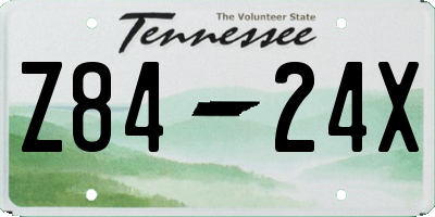 TN license plate Z8424X