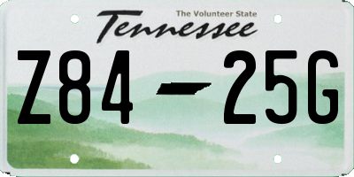 TN license plate Z8425G