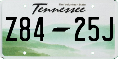 TN license plate Z8425J