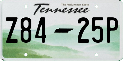 TN license plate Z8425P