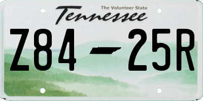 TN license plate Z8425R