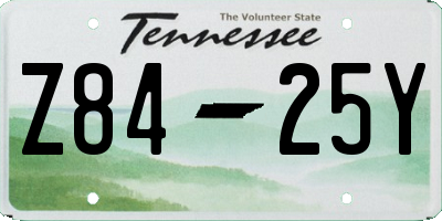 TN license plate Z8425Y