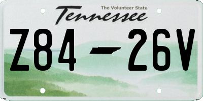 TN license plate Z8426V