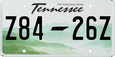 TN license plate Z8426Z