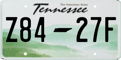 TN license plate Z8427F