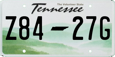 TN license plate Z8427G