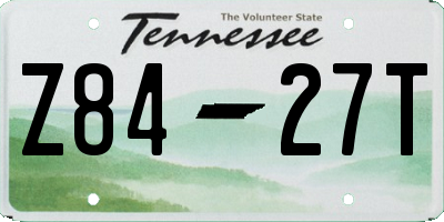 TN license plate Z8427T
