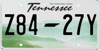 TN license plate Z8427Y