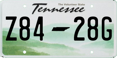 TN license plate Z8428G