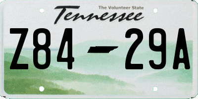 TN license plate Z8429A