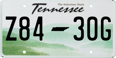 TN license plate Z8430G