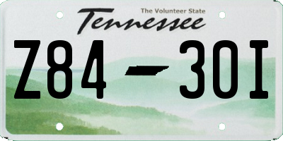 TN license plate Z8430I