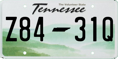 TN license plate Z8431Q