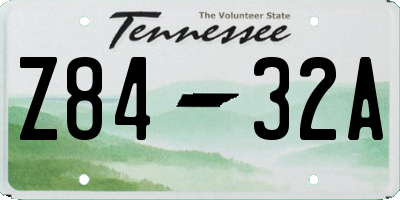 TN license plate Z8432A