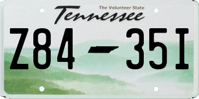 TN license plate Z8435I