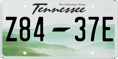 TN license plate Z8437E