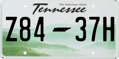 TN license plate Z8437H