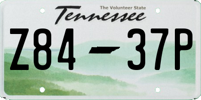 TN license plate Z8437P