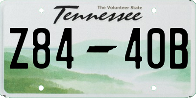 TN license plate Z8440B