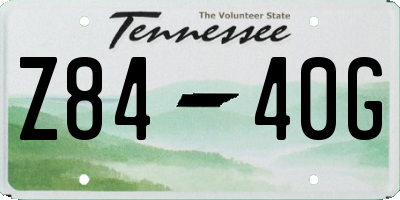 TN license plate Z8440G