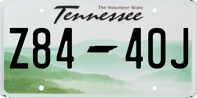 TN license plate Z8440J