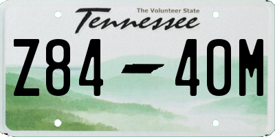 TN license plate Z8440M