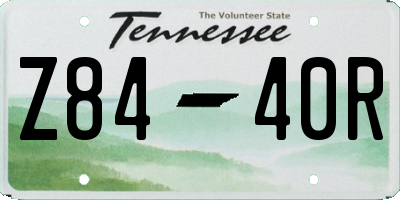 TN license plate Z8440R