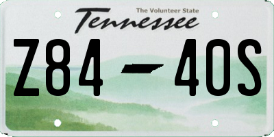 TN license plate Z8440S