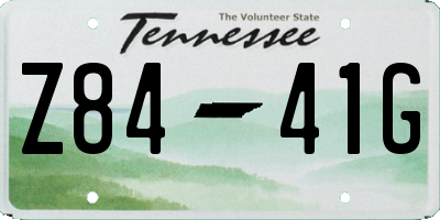TN license plate Z8441G