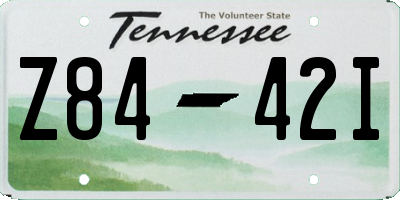 TN license plate Z8442I