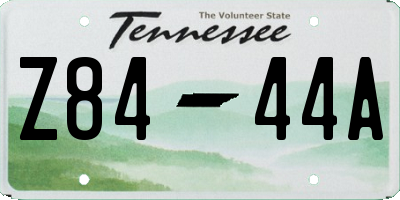 TN license plate Z8444A